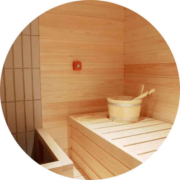 サウナ・仮眠室完備で 集中力を最大化